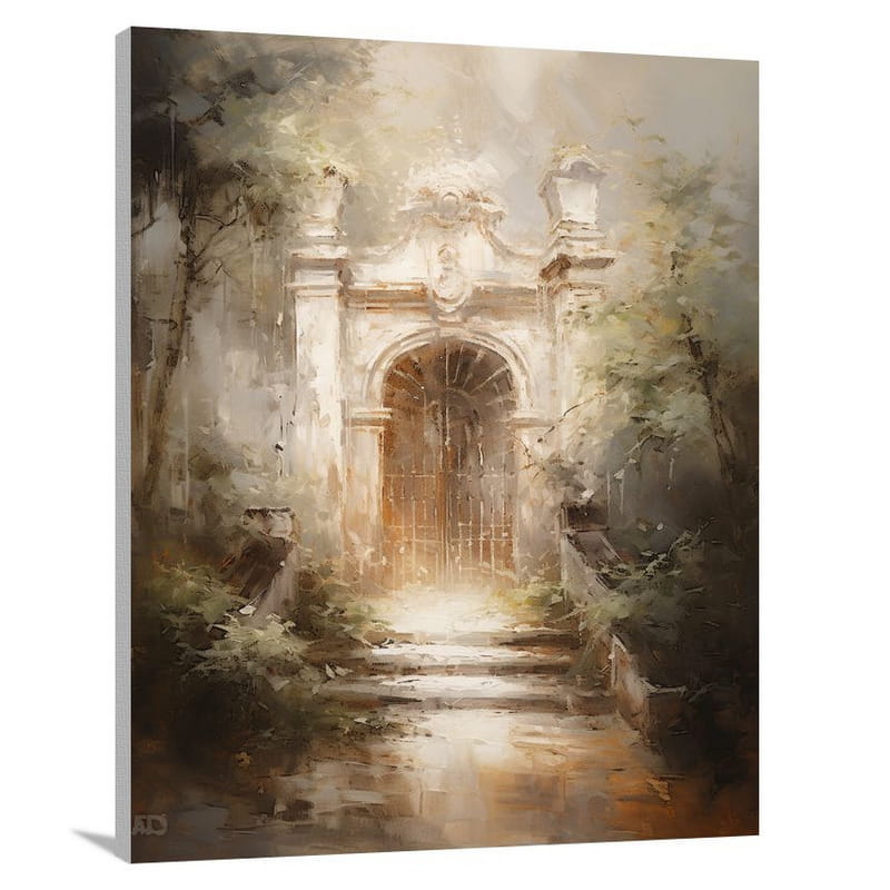 Gate of Whispers - Impressionist - Canvas Print