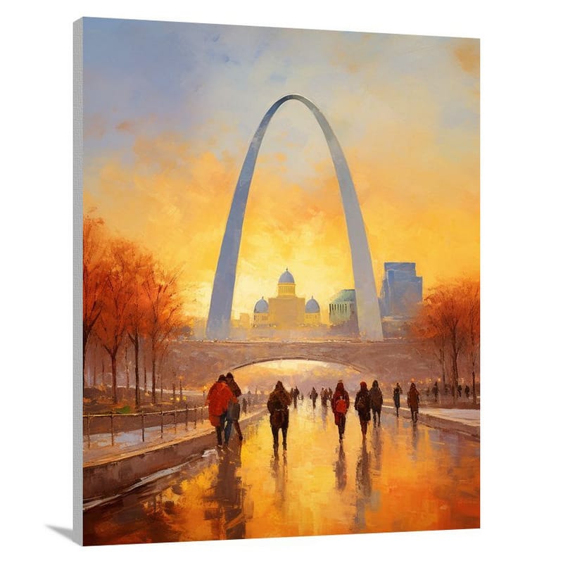 Gateway Arch: Bridging Past and Future - Canvas Print