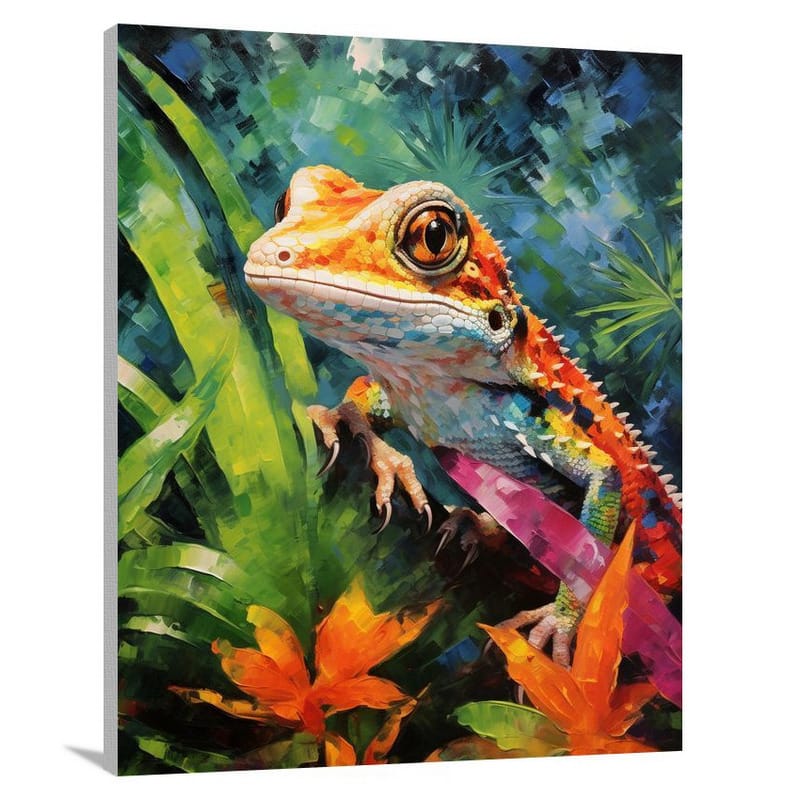 Gecko's Enchantment - Canvas Print