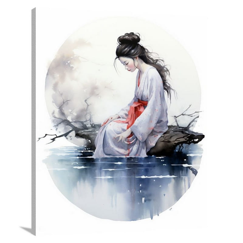 Geisha Reflections - Canvas Print