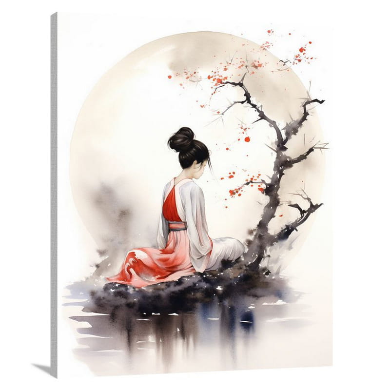 Geisha's Solitude - Canvas Print