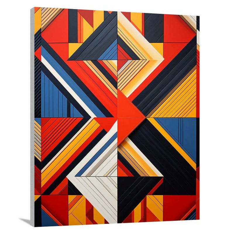 Geometric Harmony - Pop Art - Canvas Print