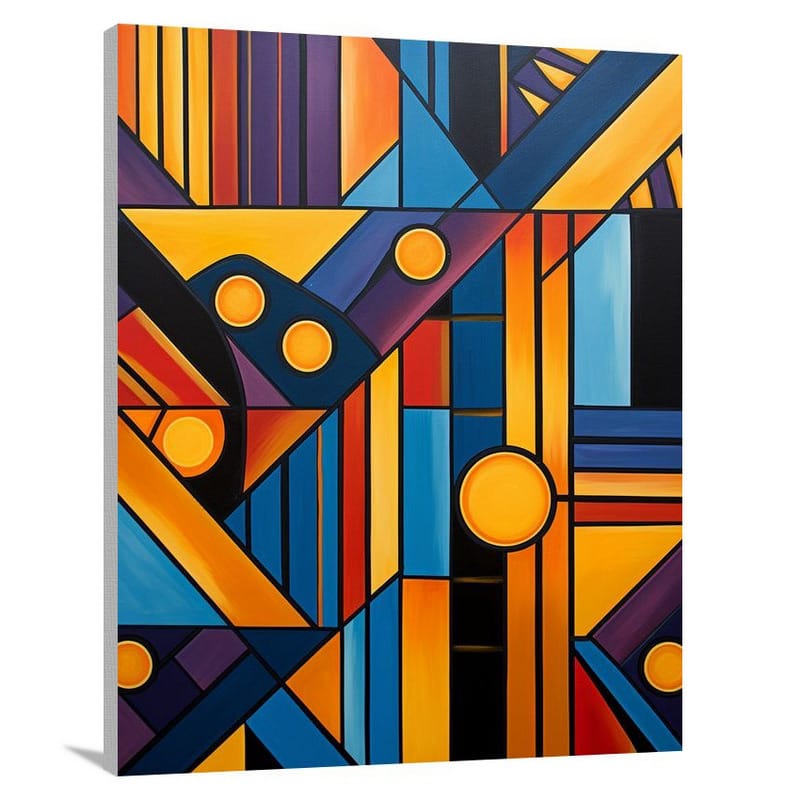 Geometric Pattern: A Harmonious Blend - Canvas Print