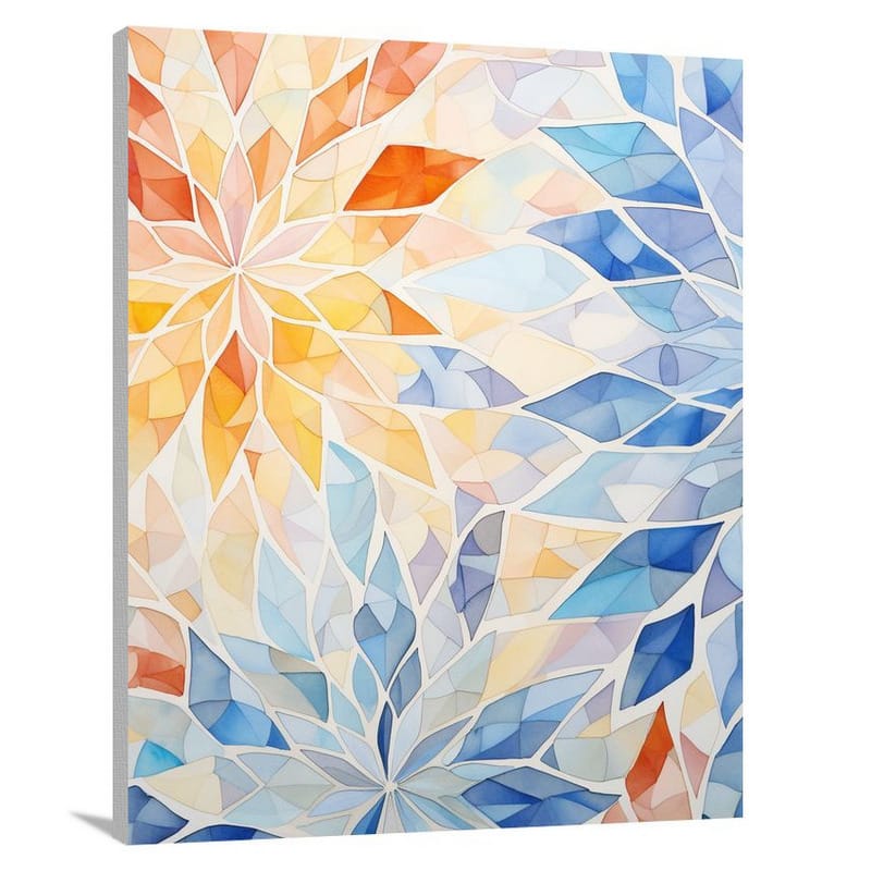 Geometric Pattern: A Kaleidoscope of Beauty - Canvas Print