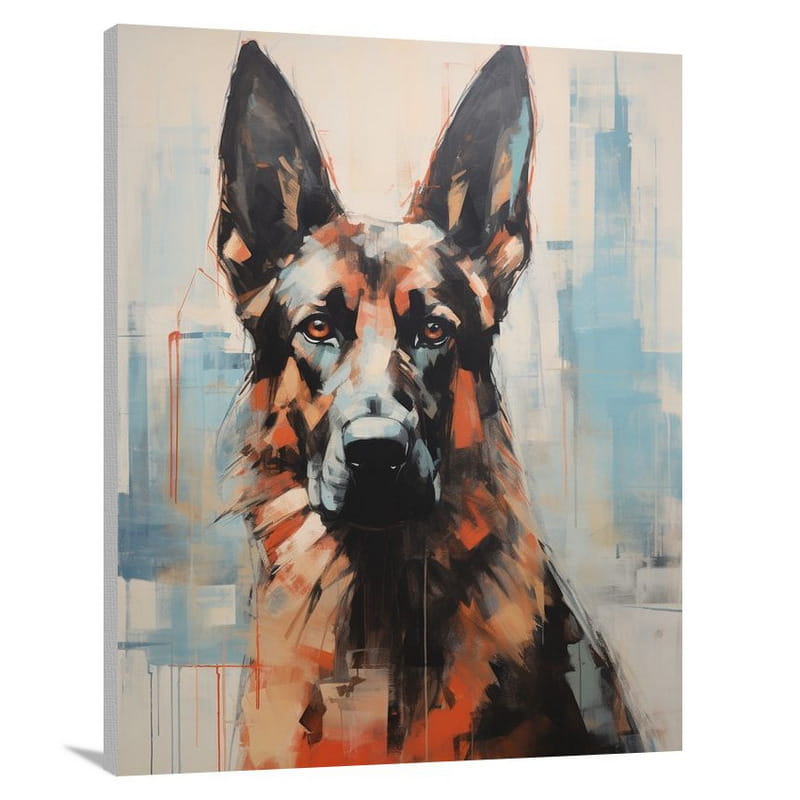 German Shepherd's Gaze - Canvas Print