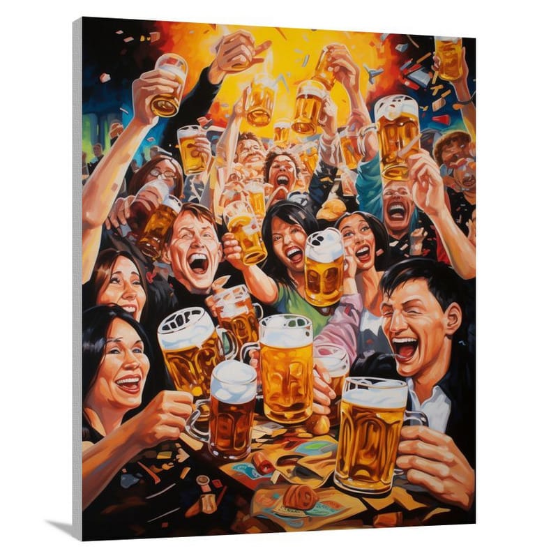 Germany's Oktoberfest: Cheers to Europe! - Pop Art - Canvas Print