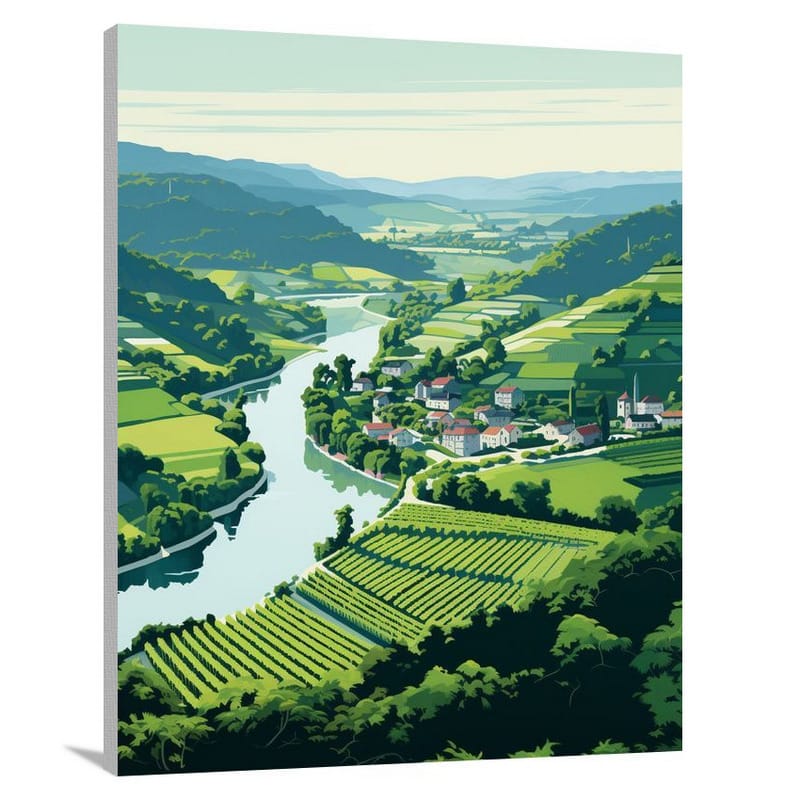 Germany's Rhine Serenity - Canvas Print