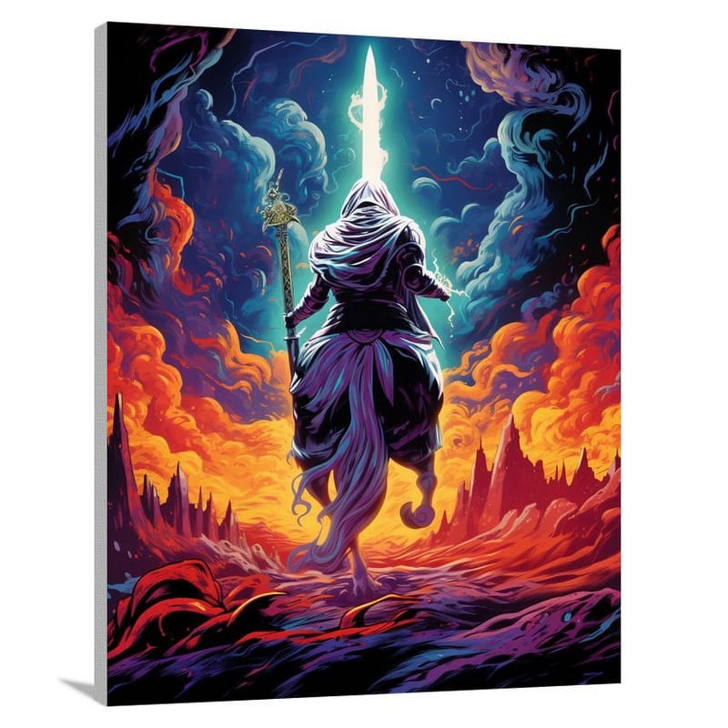 Ghostly Knight - Canvas Print