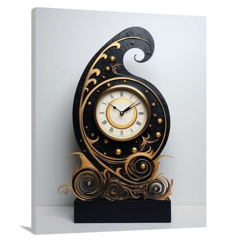 Gilded Timepiece - Canvas Print