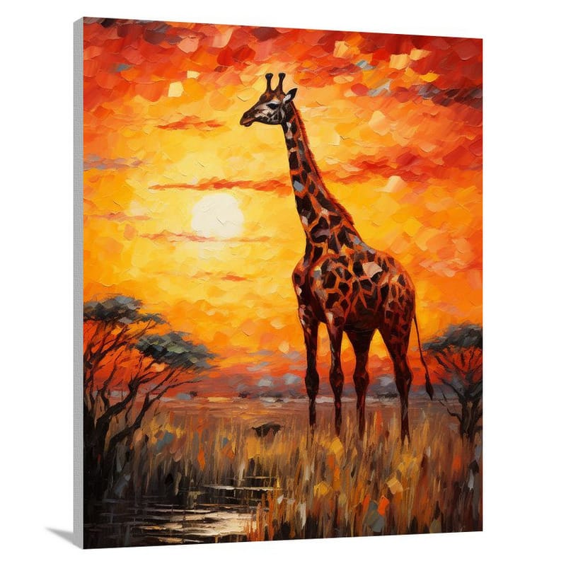 Giraffe's Majesty - Canvas Print