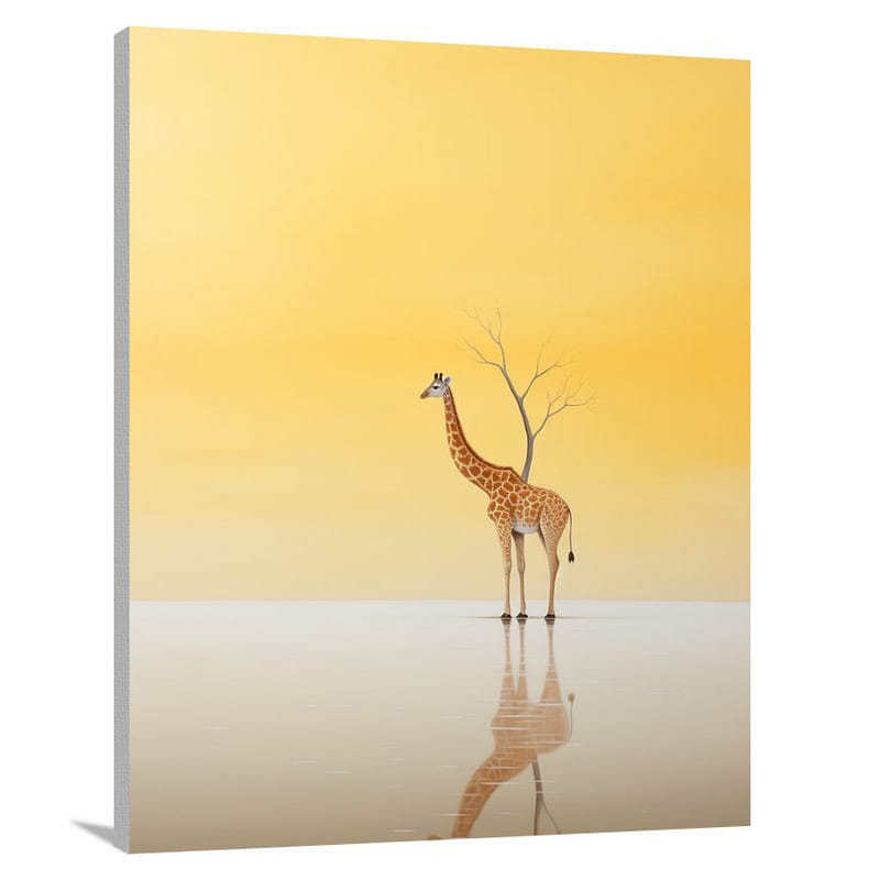 Giraffe's Serene Domain - Canvas Print