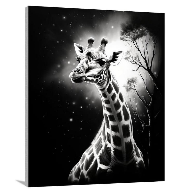 Giraffe's Twilight - Canvas Print