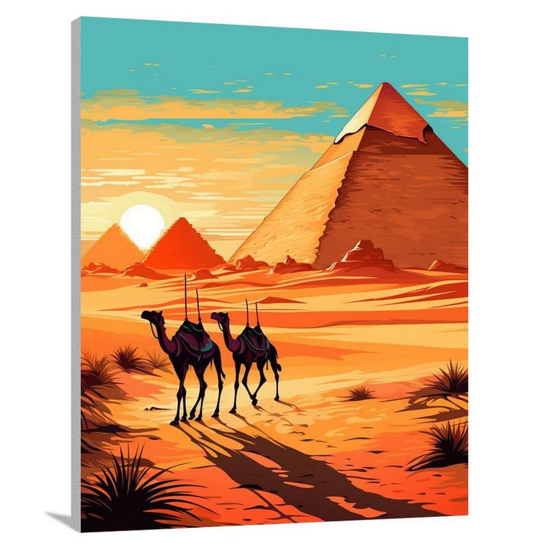 Giza Mirage - Pop Art - Canvas Print
