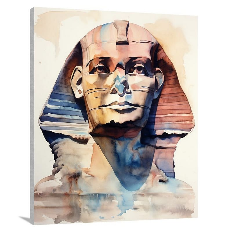 Giza's Enigmatic Stare - Canvas Print