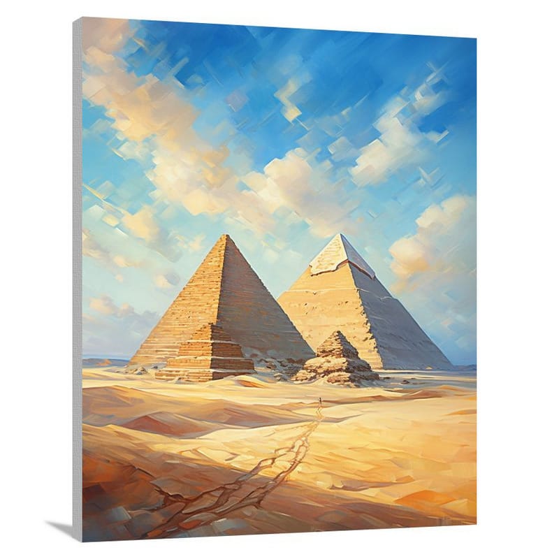 Giza's Golden Majesty - Canvas Print