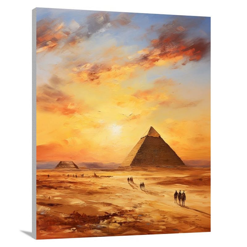 Giza's Majesty - Impressionist - Canvas Print
