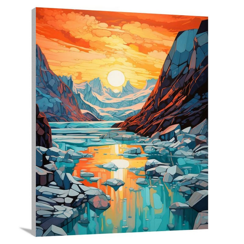 Glacier's Majesty - Pop Art - Canvas Print