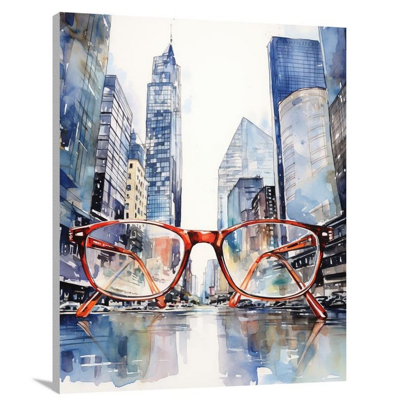 Glasses in the City - Canvas Print
