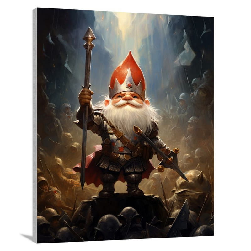Gnome King's Battle - Canvas Print