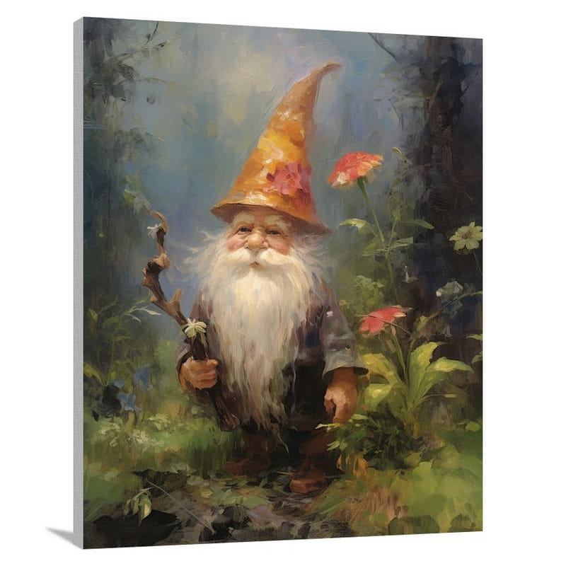 Gnome's Enchanted Haven - Canvas Print