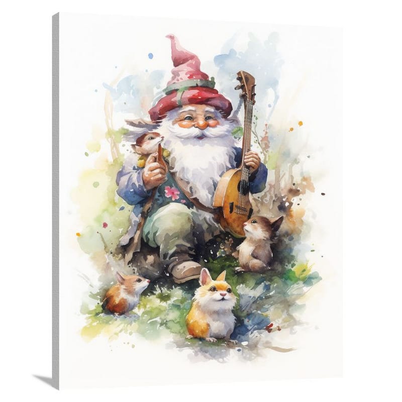 Gnome's Melody - Canvas Print