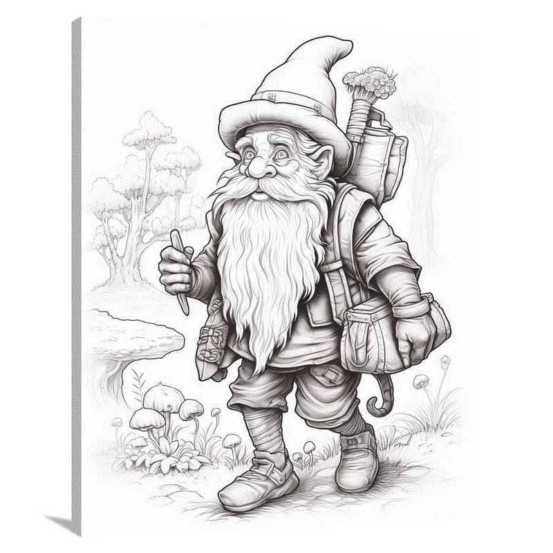Gnome's Quest - Canvas Print
