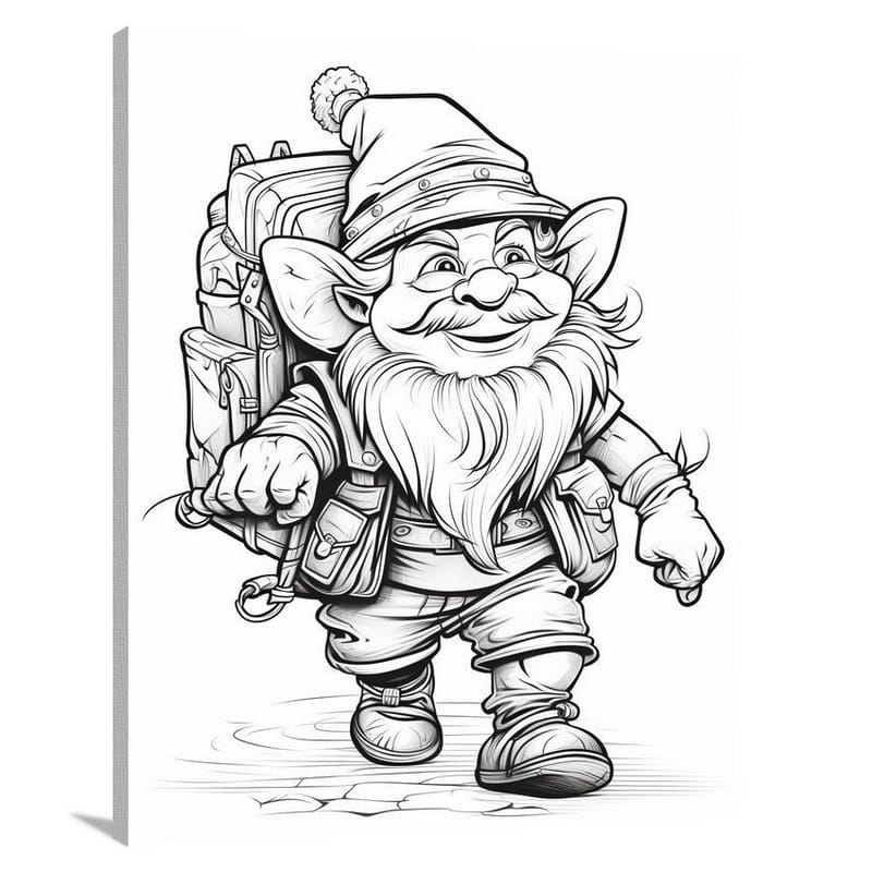 Gnome's Quest - Fantasy - Canvas Print