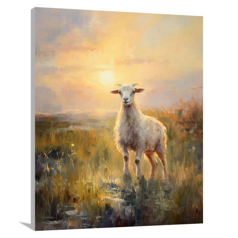 Goat's Serene Pasture - Canvas Print