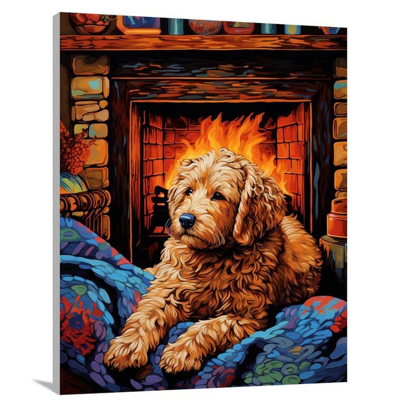 Golden Coziness - Canvas Print