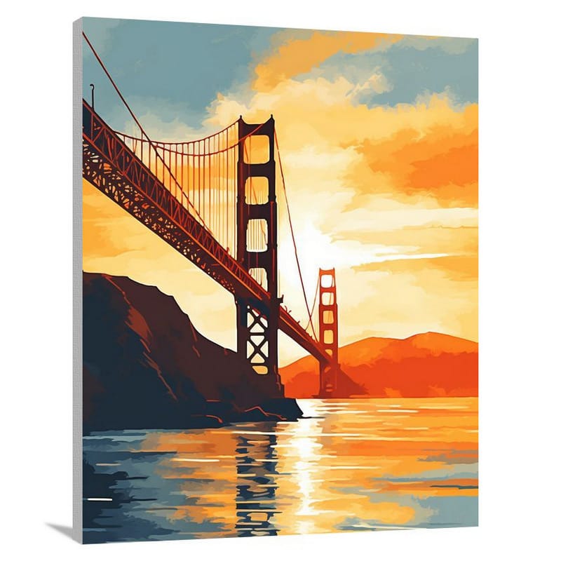 Golden Gate Mystique - Canvas Print