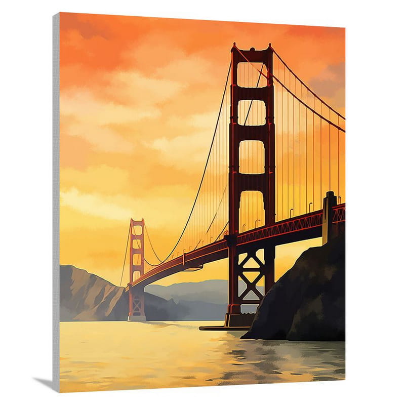 Golden Gate Mystique: United States - Canvas Print
