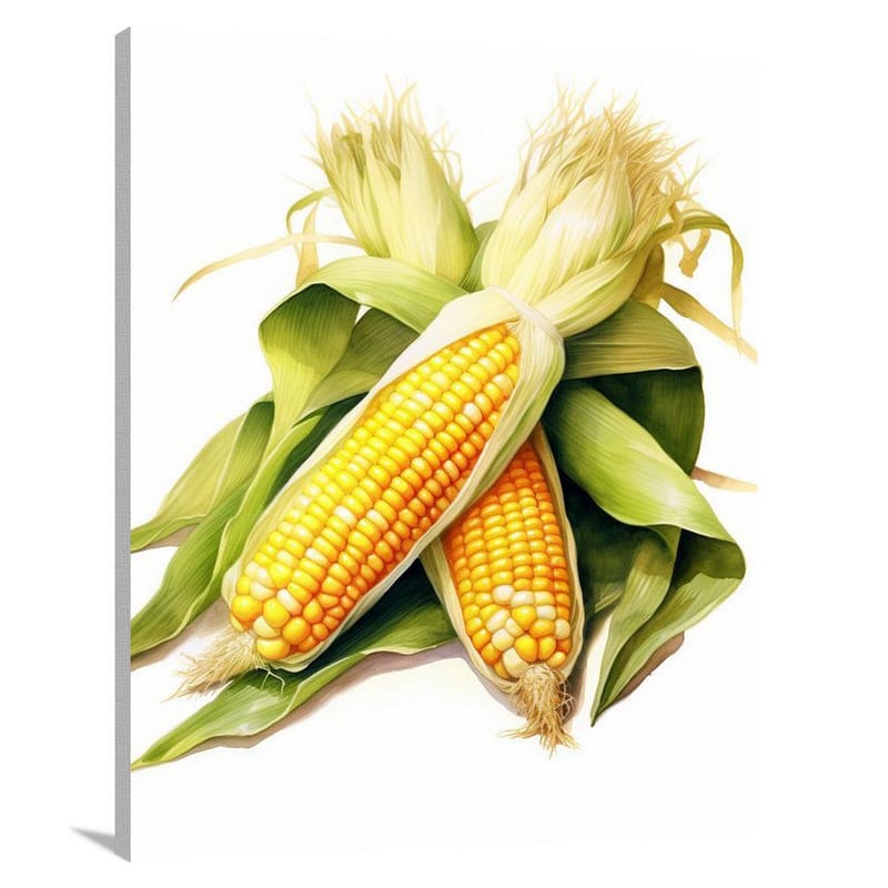 Golden Harvest: Corn's Delight - Canvas Print