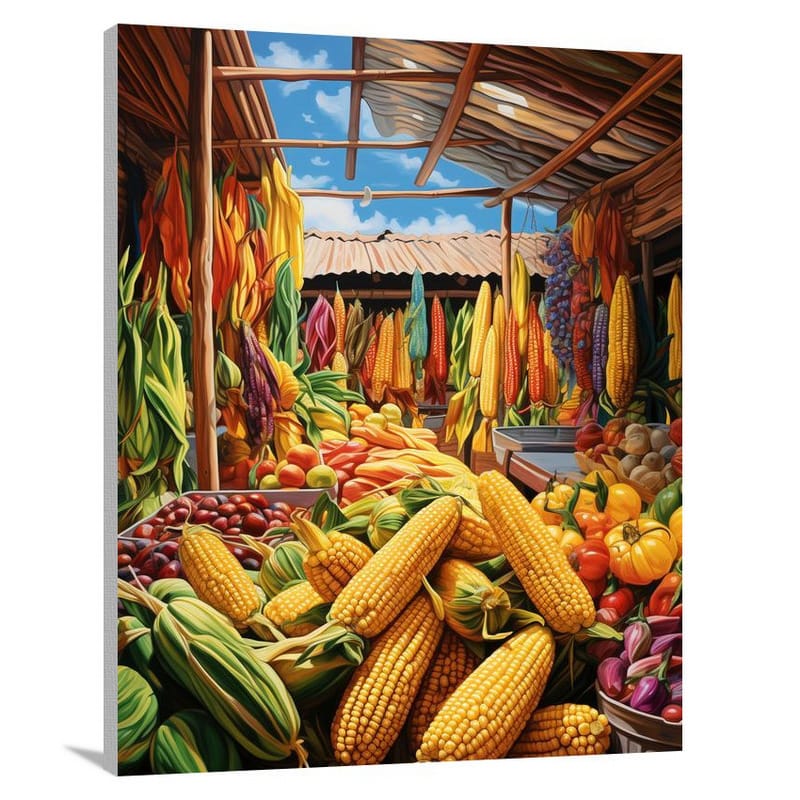 Golden Harvest: Cornucopia - Canvas Print