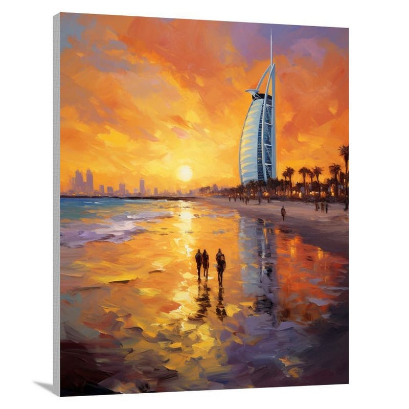 Golden Sands: United Arab Emirates - Canvas Print