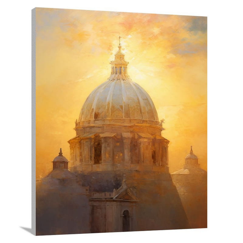 Golden Unity: Dome - Canvas Print