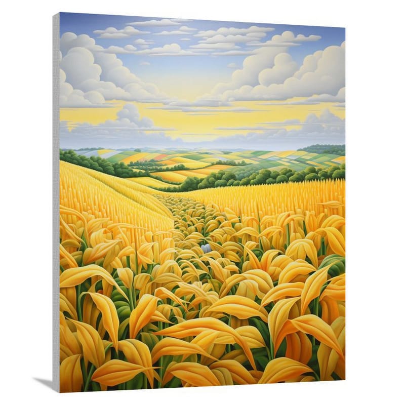 Golden Whispers of Illinois - Canvas Print