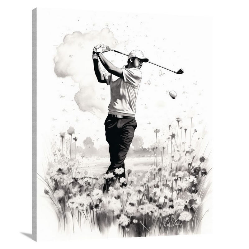 Golf Triumph - Canvas Print