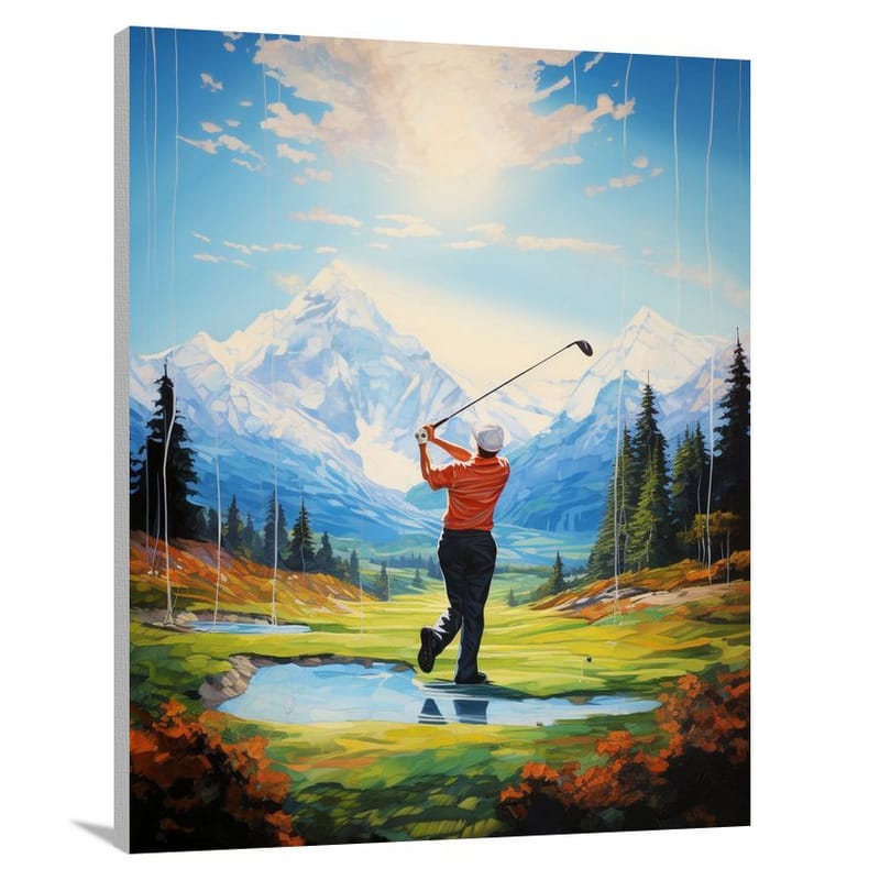 Golfing Harmony - Canvas Print