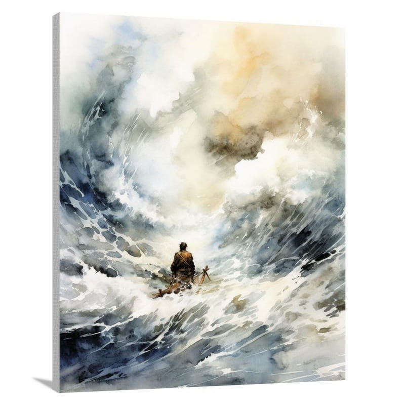 Golfing Through the Storm - Canvas Print