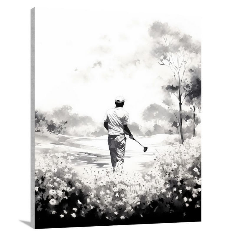 Golfing Triumph - Canvas Print