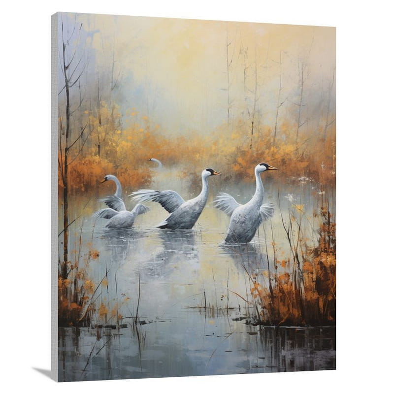 Goose's Ballet - Canvas Print