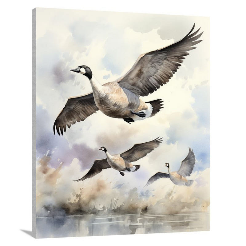 Goose's Flight - Canvas Print