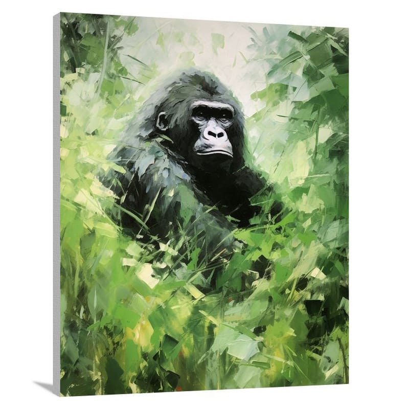 Gorilla's Majesty - Impressionist - Canvas Print