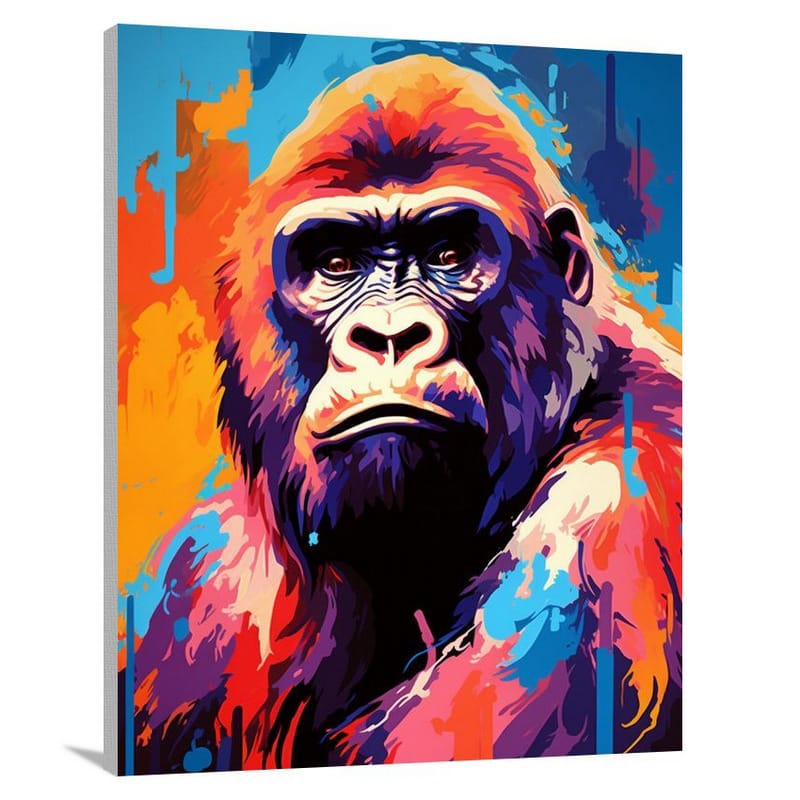 Gorilla's Vigilance - Canvas Print