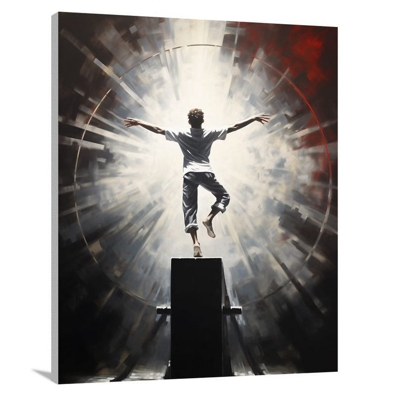 Graceful Balance: Gymnastics - Canvas Print