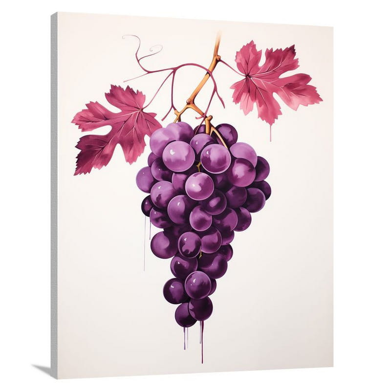 Grape Harvest - Minimalist - Canvas Print