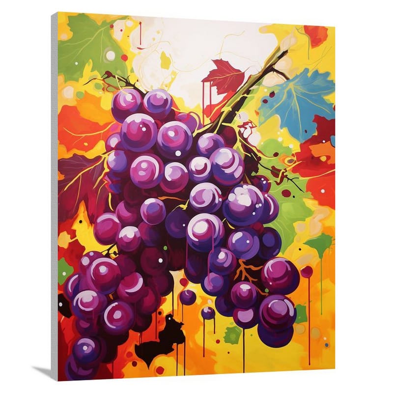 Grape Symphony - Pop Art - Canvas Print