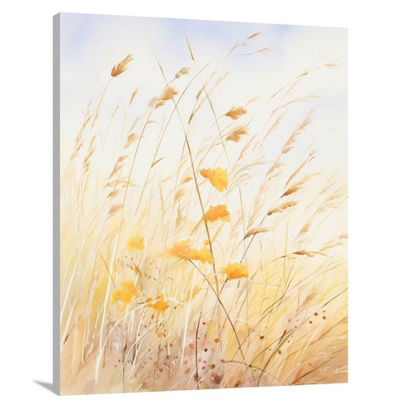 Grass Symphony - Watercolor - Canvas Print