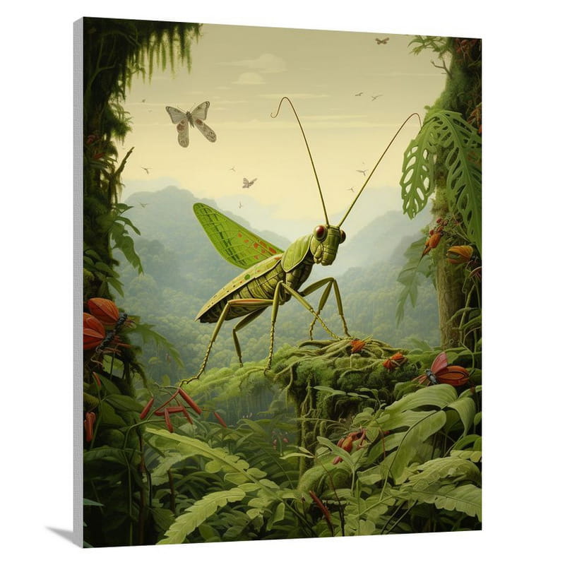 Grasshopper's Domain - Canvas Print