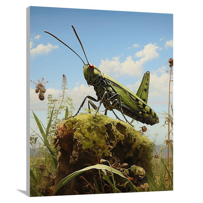Grasshopper's Domain - Contemporary Art - Canvas Print